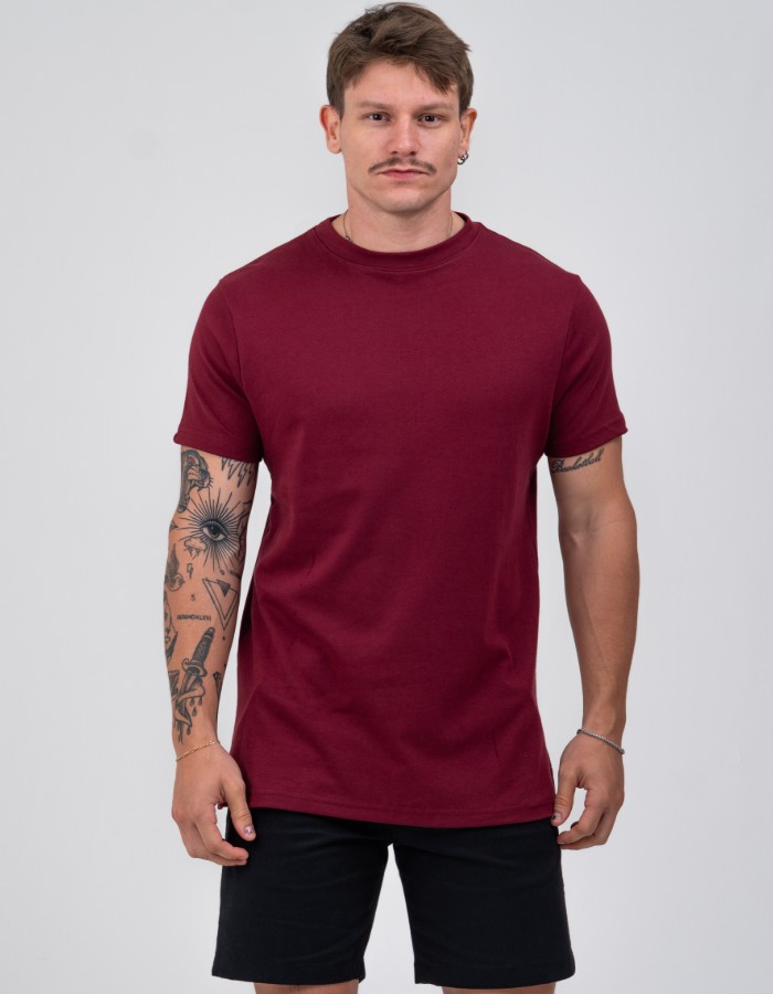 SUEDINE GOLA MÉDIA BORDO