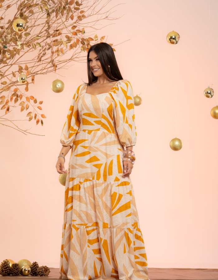 VESTIDO LONGO ( TEC. VISCOLINHO )