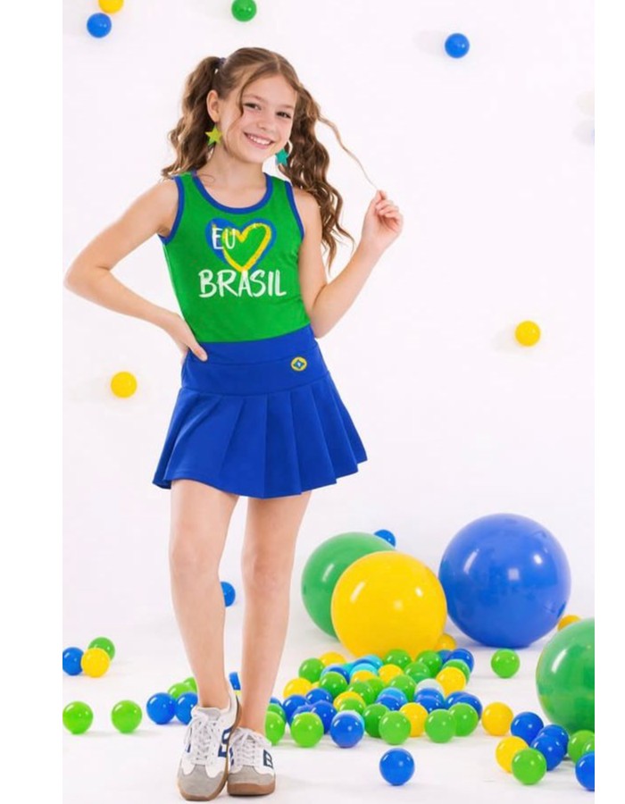 CONJUNTO SELEÇÃO SHORT SAIA