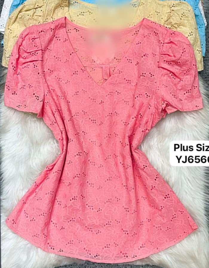 BLUSA PLUS SIZE TECIDO LESI