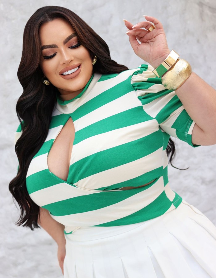 Cropped Ellen c/ decote 