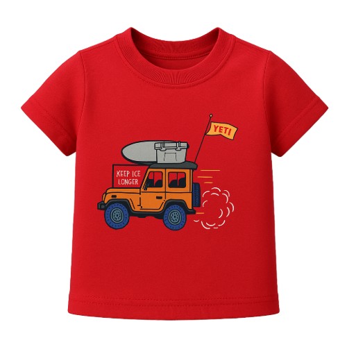 CAMISETA BABY ESTAMPA JEEP 4X4