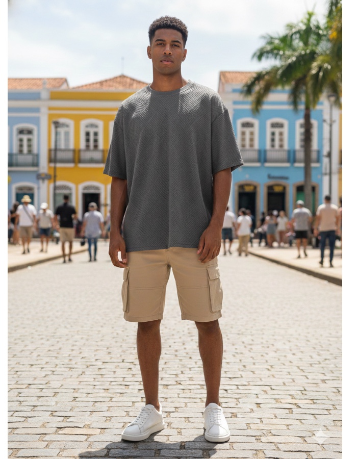 CAMISA OVER SUEDINE 3D