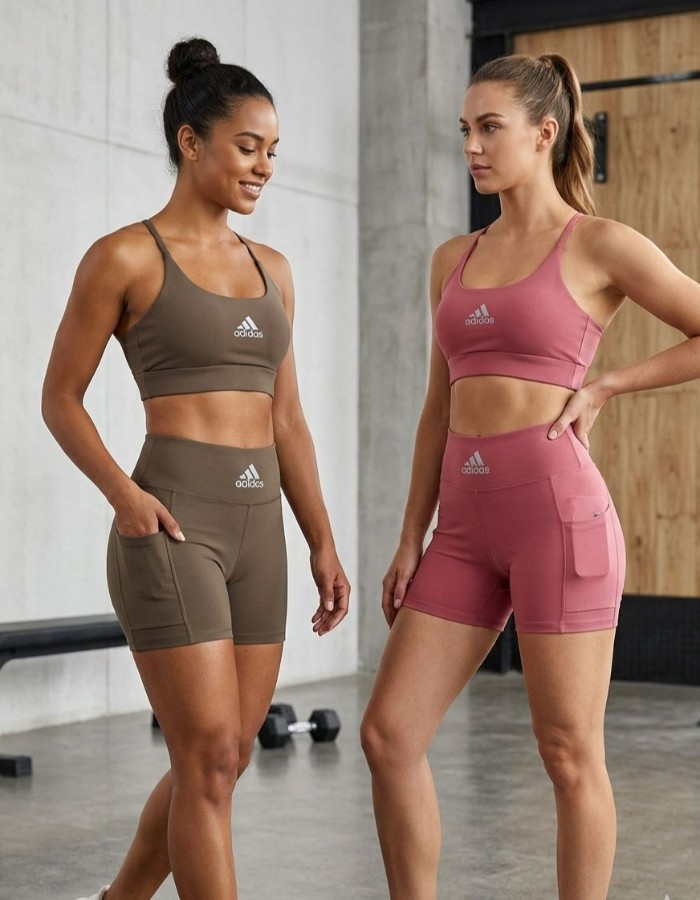 CONJUNTO SHORT BOLSO TOP ALÇA ADIDAS