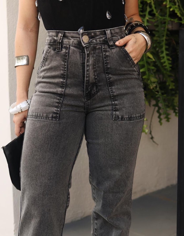 CALÇA WIDE LEG VINTAGE