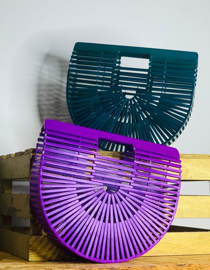 Bag Meia Lua de Madeira