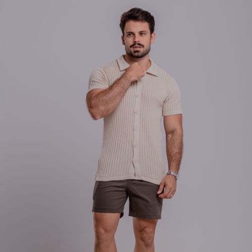 CAMISA TRICÔ CANELADA 