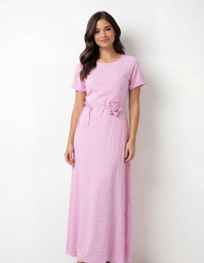 VESTIDO CINTO FLORAL