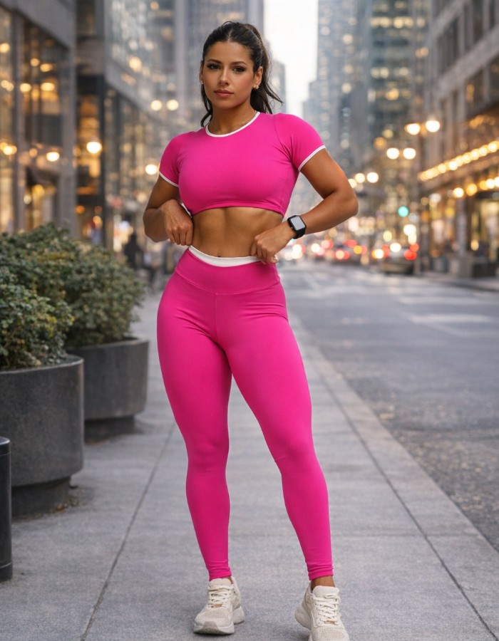 CONJUNTO DE CALÇA COM CROPED 