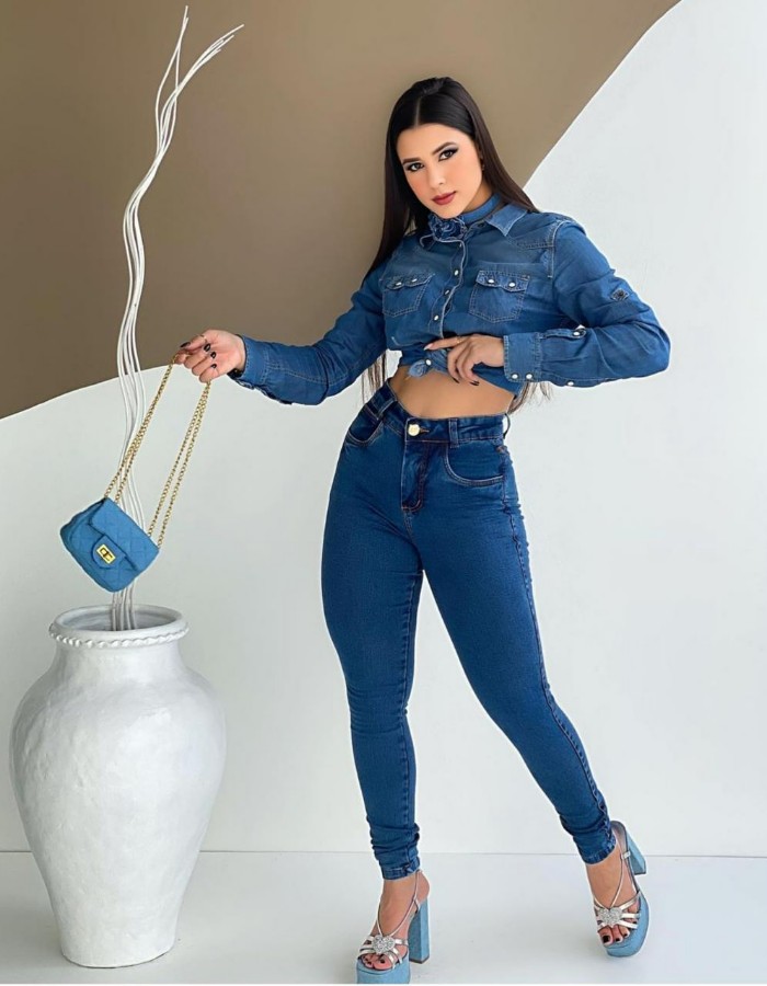 CALÇA SKINNE FEMININA 