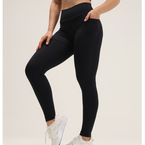 CALÇA TECIDO LISO COM BOLSO LATERAL