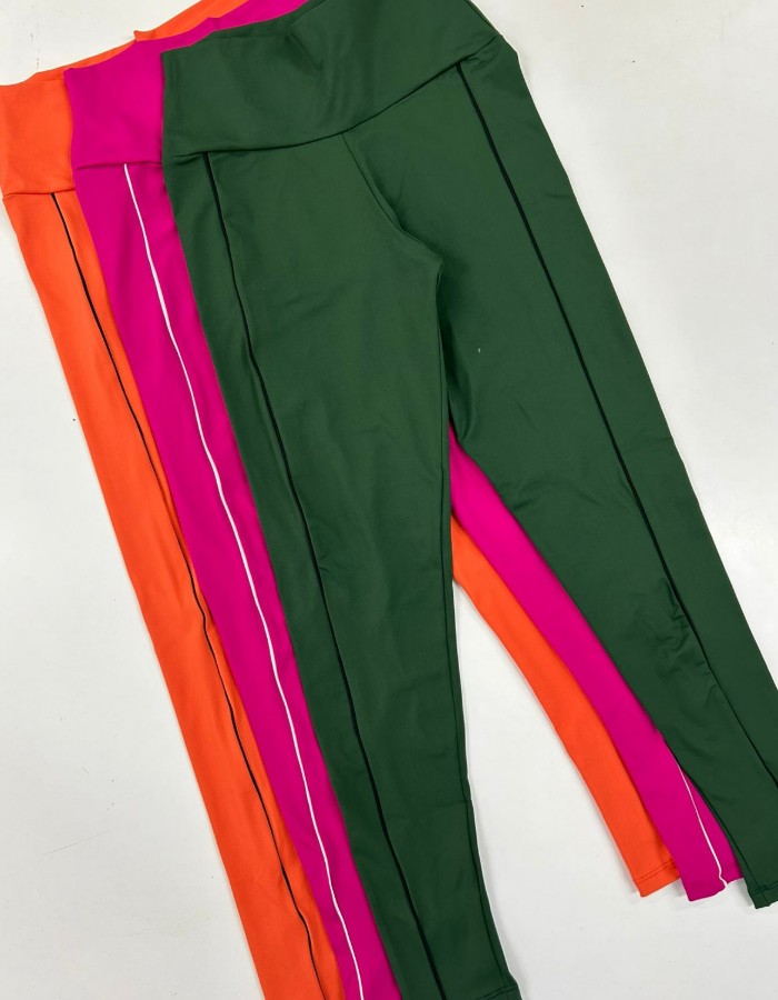 CALÇA FAIXA FRIZO EM POLIAMIDA