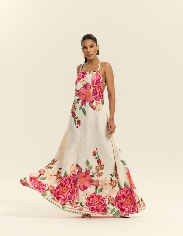 VESTIDO LONGO ESTAMPADO