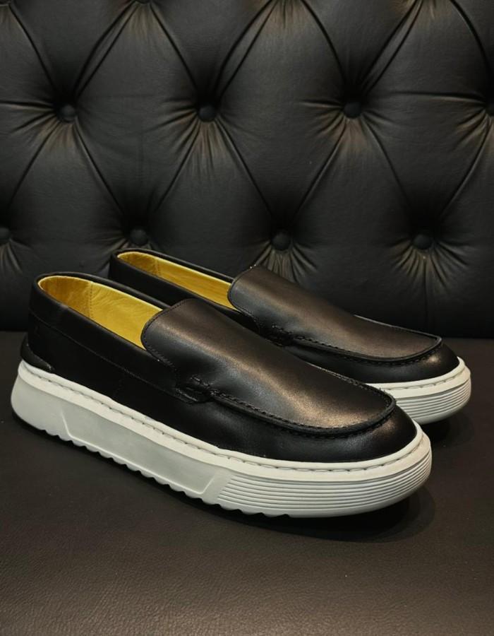 Mocassim confort preto