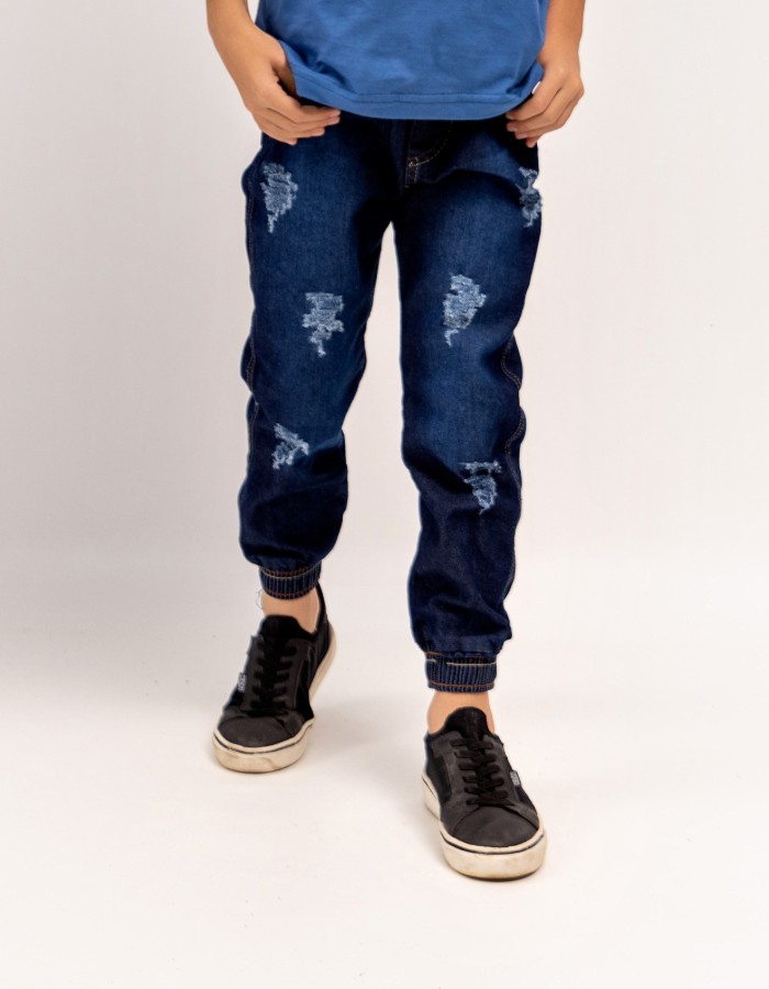 CALÇAS JOGGER JEANS 