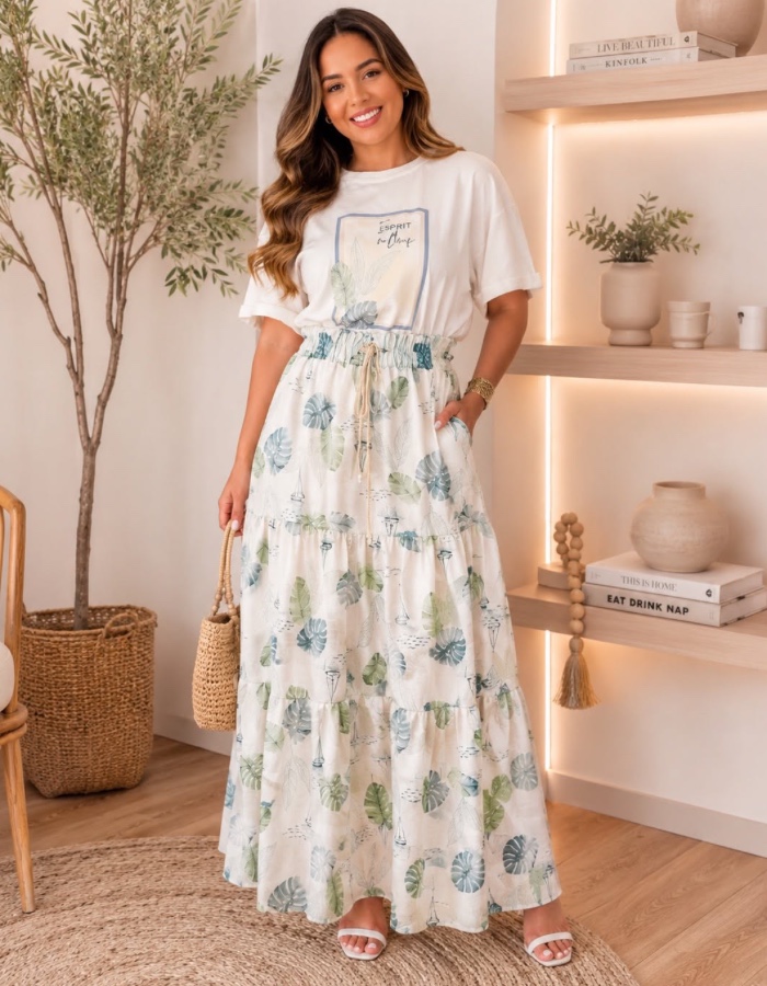 CONJUNTO LONGO ESTAMPADO