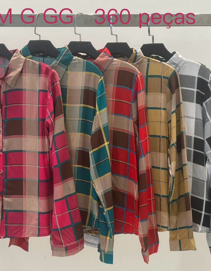 CAMISA XADREZ SEM BOLSO 
