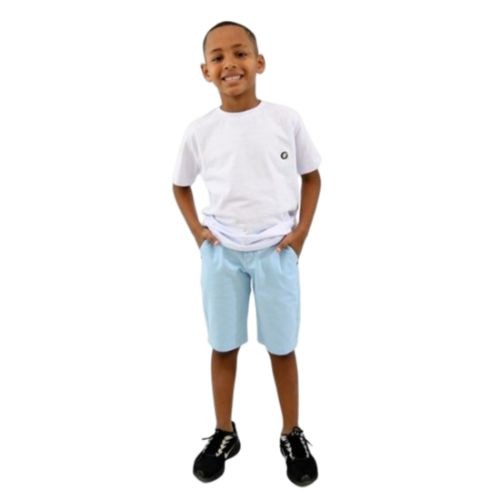 BERMUDA COLOR JUVENIL COM BOLSO EMBUTIDO MASCULINA