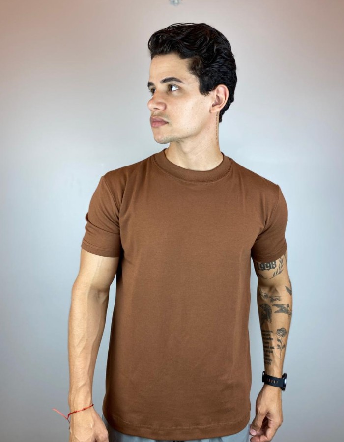 Careca malha pima c/ GOLA MÉDIA