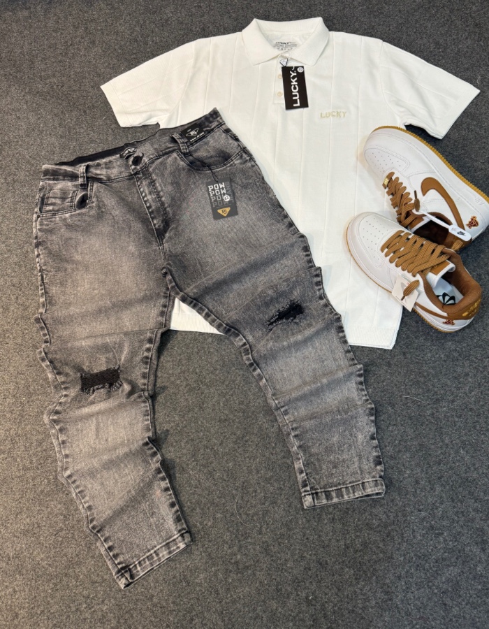 Gola polo tricor Lucky jeans