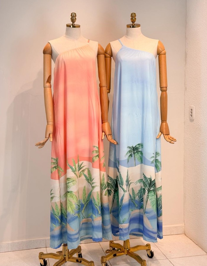 Vestido ombro único em four way