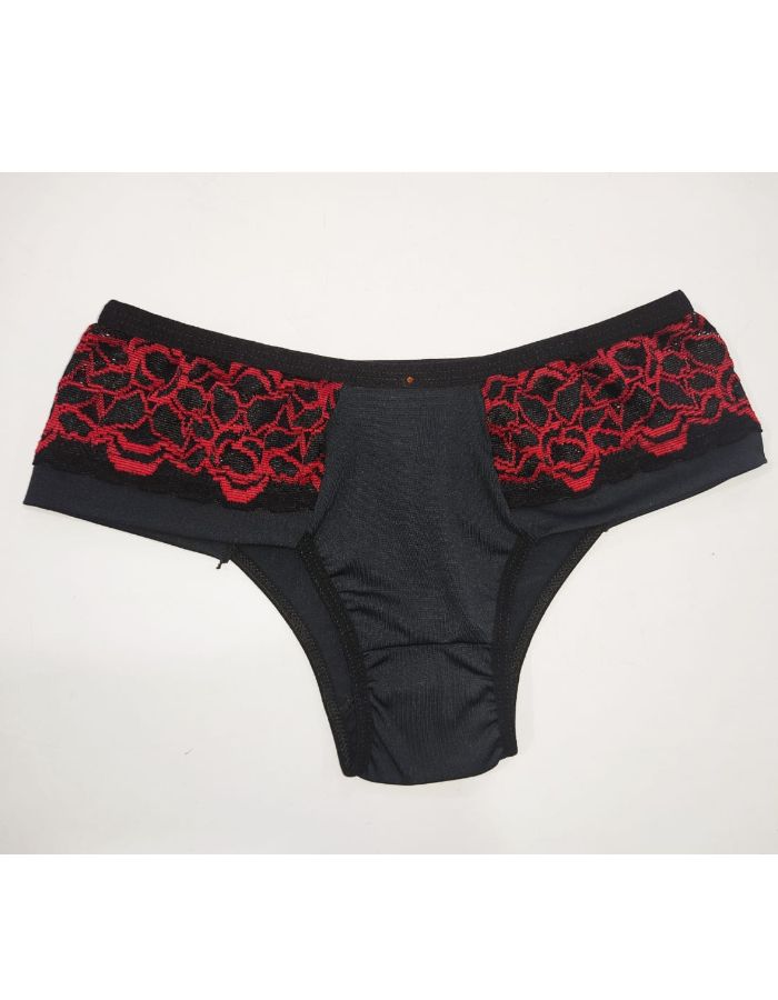 calçola renda lateral microfibra lisa G /44