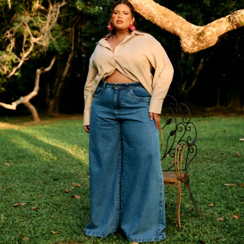 PANTALONA TRADICIONAL PLUS MARMORIZADA 100%