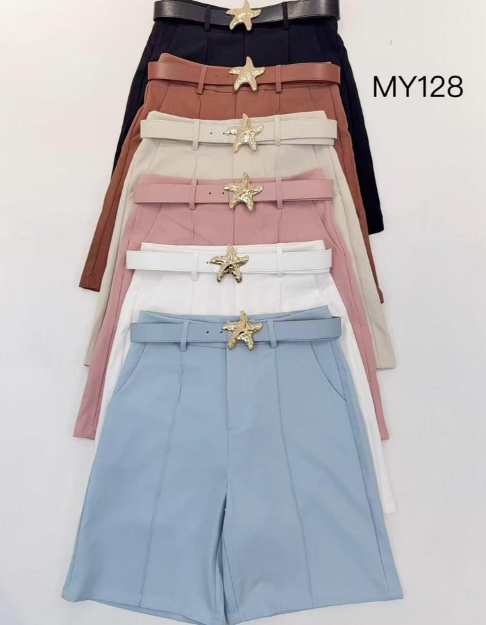 BERMUDA TECIDO ALFAIATARIA PREMIUM C/ CINTO