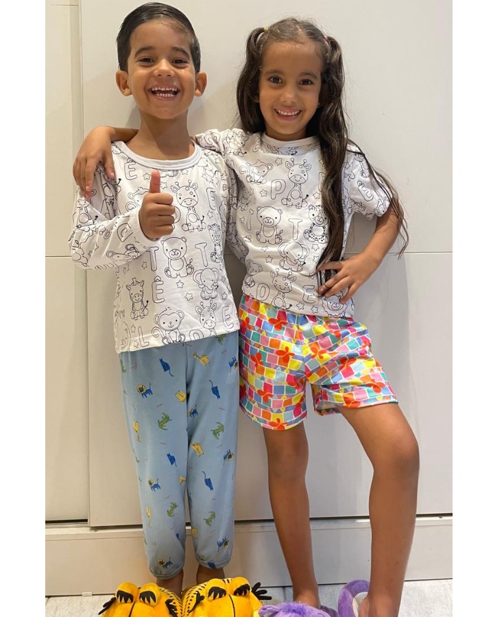 PIJAMA COLORIR CALÇA 