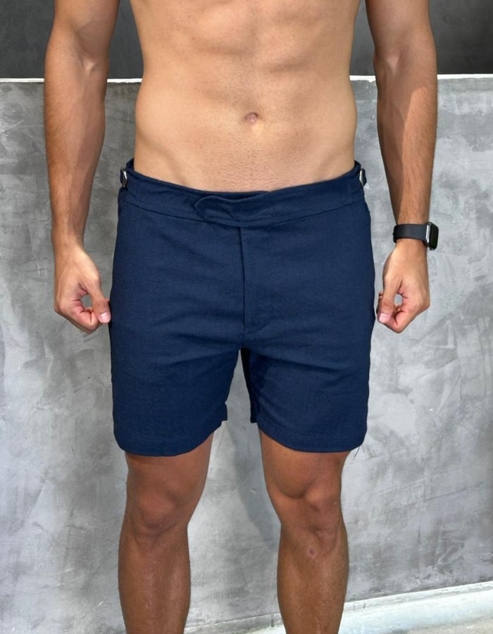 BERMUDA LINHO VERANO MARINHO