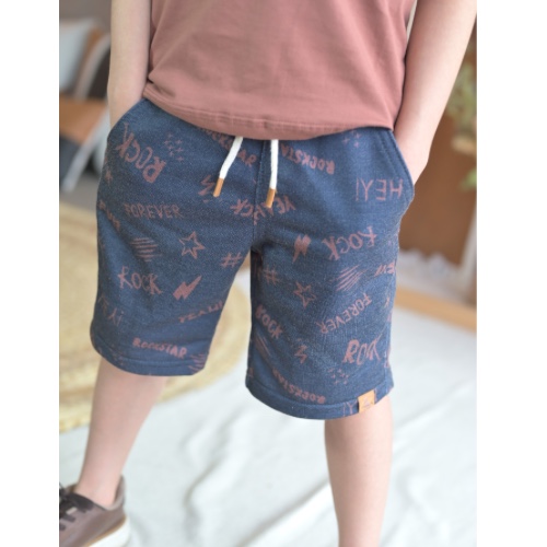 Bermuda moletom estampado