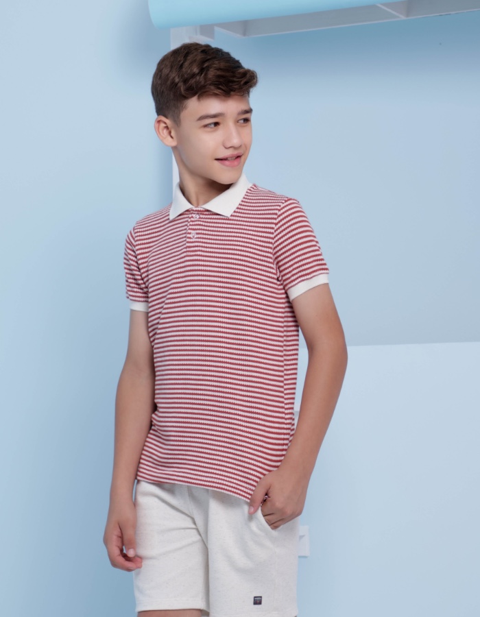 CAMISA GOLA POLO LISTRADA TRANQUILIDADE