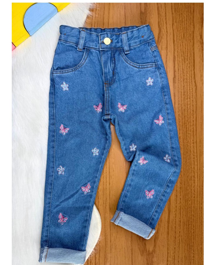 CALÇA BORBOLETA ROSA