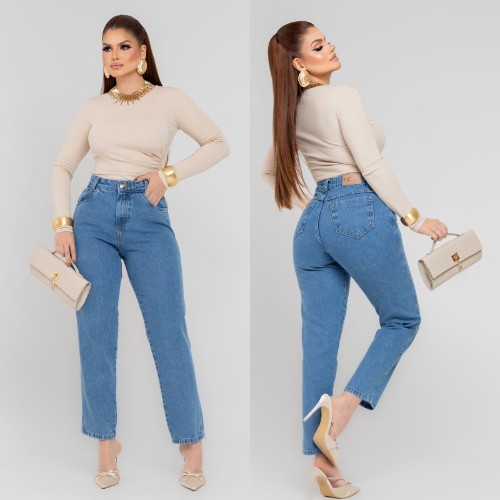 CALÇA FEM.MOM 100%