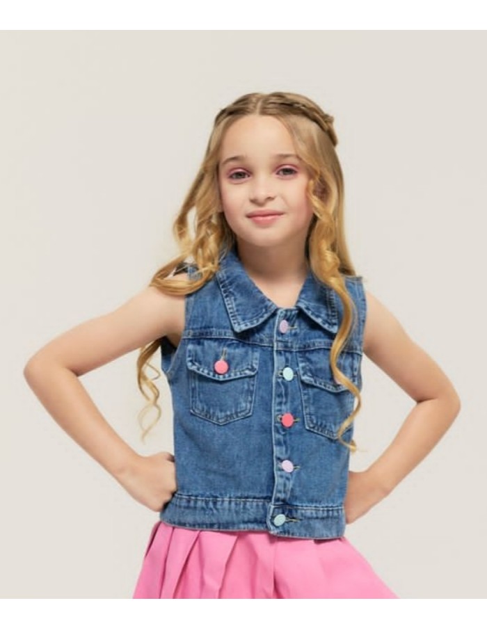 Colete jeans Nanda 