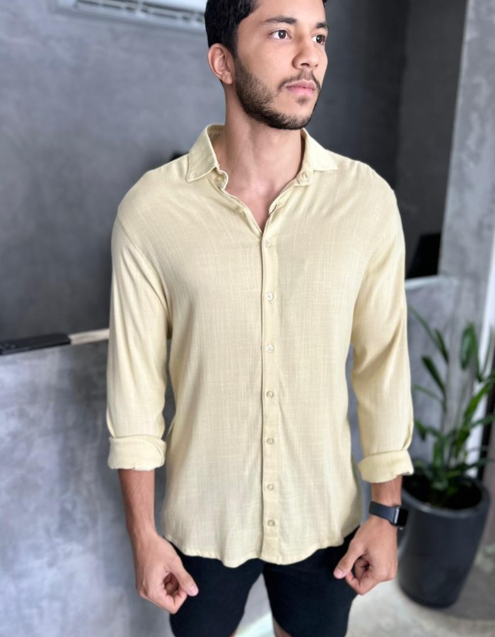 CAMISA FIRENZE AMARELA