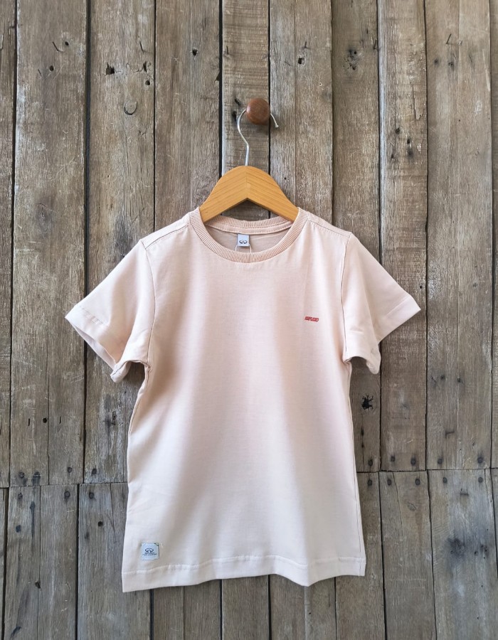 CAMISA DE ALGODÃO BÁSICA BEGE