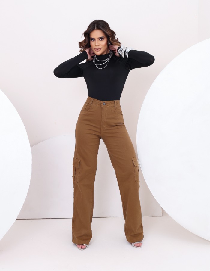 CALÇA CARGO COLOR