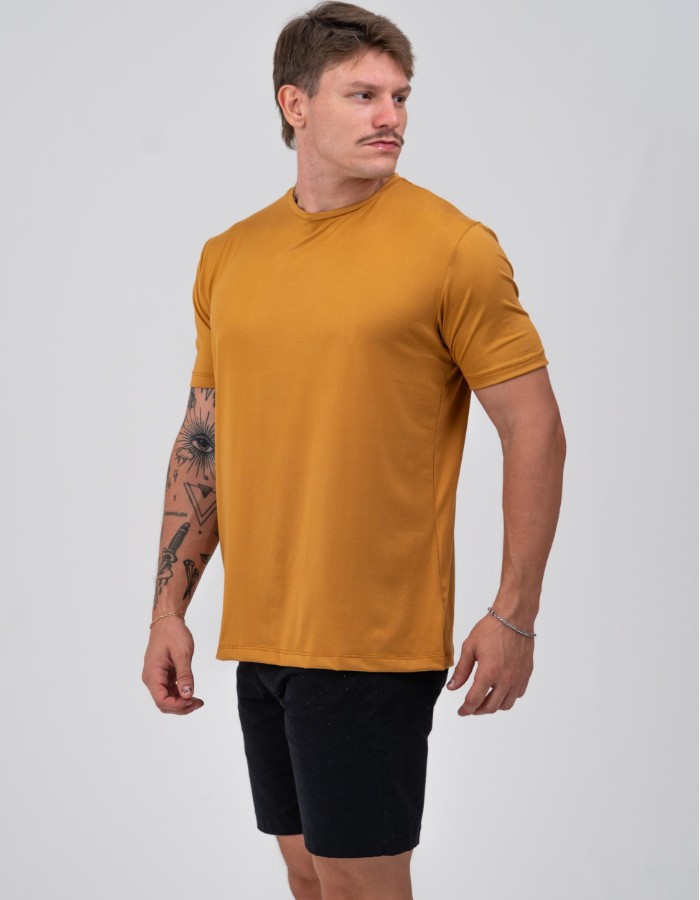 T SHIRT VELLUTATO MARROM