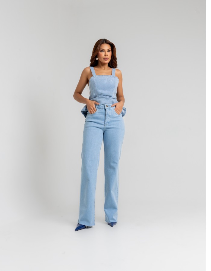 CALÇA WIDLEG LYCRA BARRA DESF. 