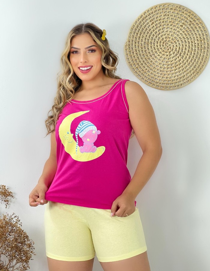 BABY DOLL ALGODAO REGATA LISA 