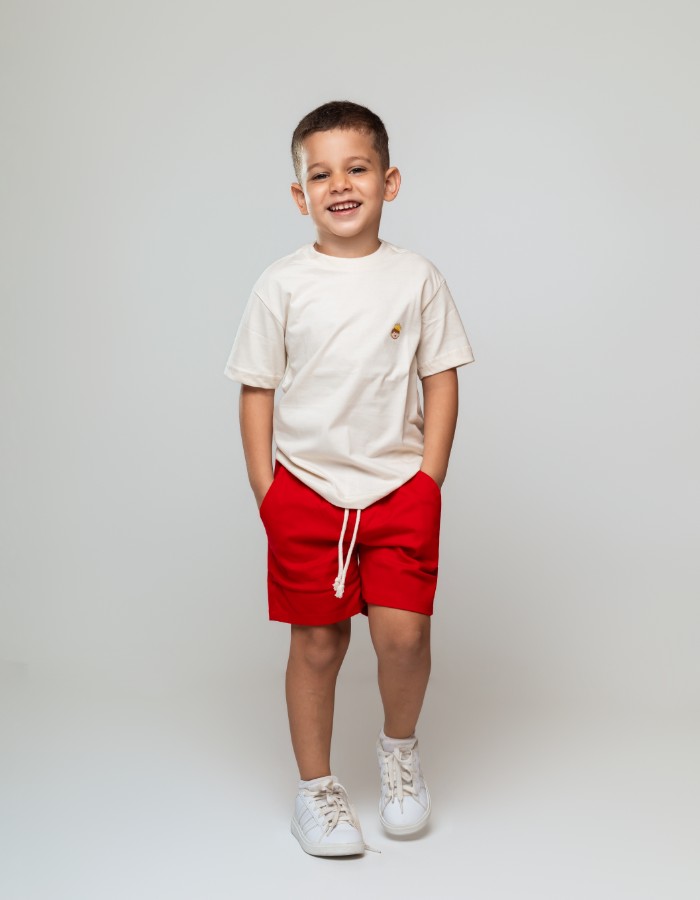 Short mauricinho brim com lycra masculino infantl