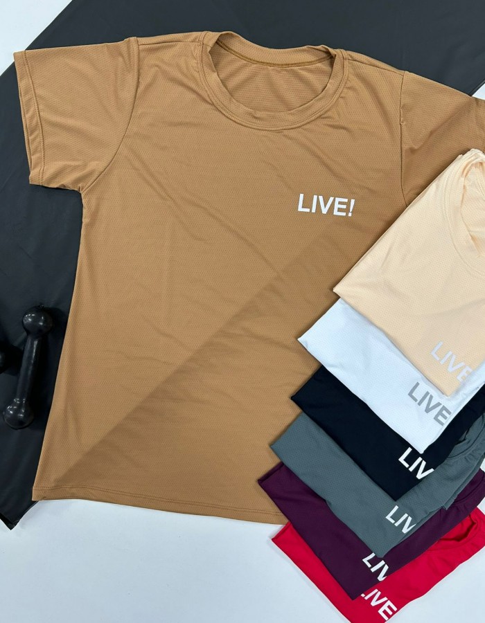 BABY LOOK LIVE! DRYFIT DE POLIAMIDA