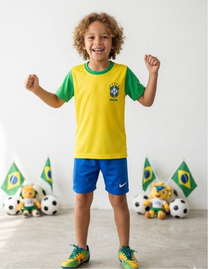 CONJUNTO DRY FIT SELECAO MENINO