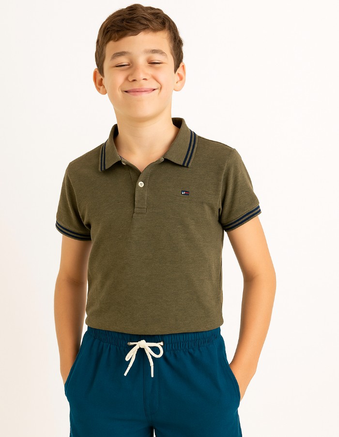 SHORT INFANTO-JUVENIL COM BOLSO EMBUTIDO