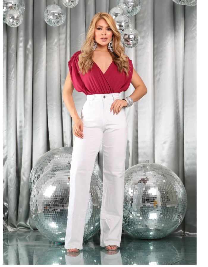 CALÇA WID LEG COM LYCRA