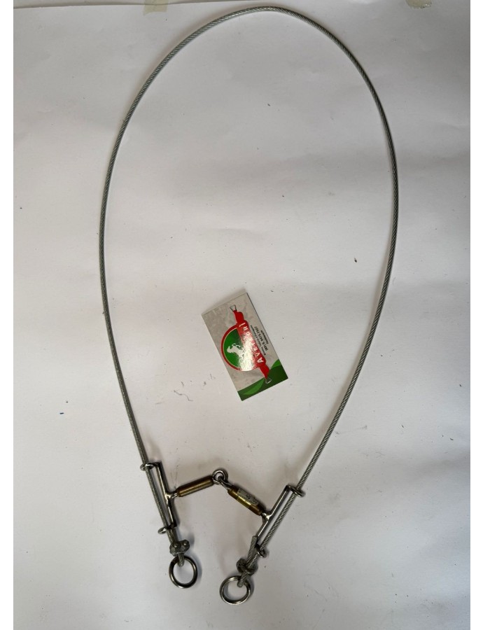 Freio Gag Bit Original Com Cabo De Aço