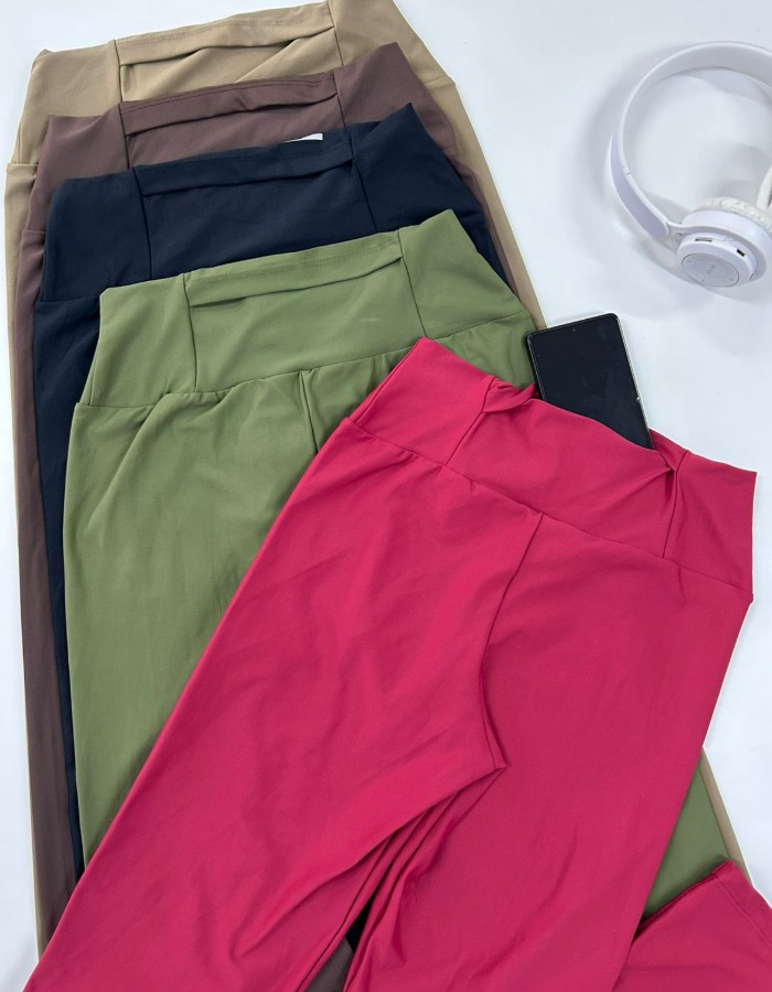 CALÇA BOLSO NO COS ALO PLUS EM POLIAMIDA