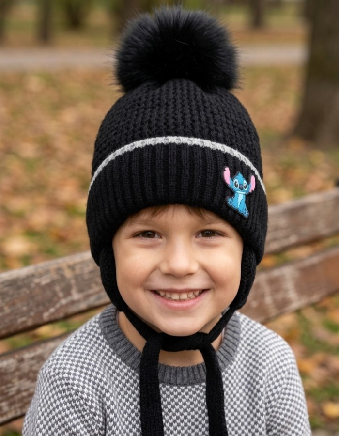 Touca Infantil Unissex Stitch 