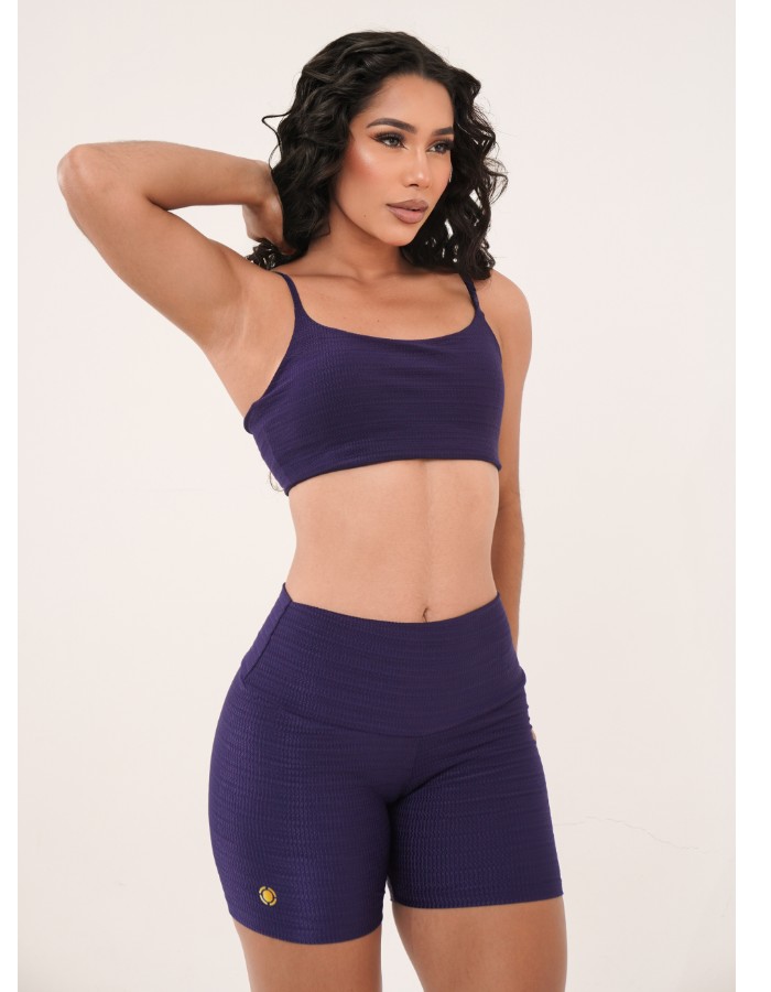 CONJUNTO DE SHORT 601 POLIAMIDA COM TEXTURA